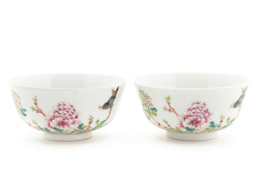 CHINESE FAMILLE ROSE RICE BOWLS (1 of 7)