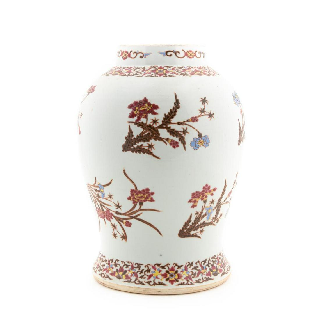 CHINESE ENAMELED BALUSTER VASE (1 of 7)