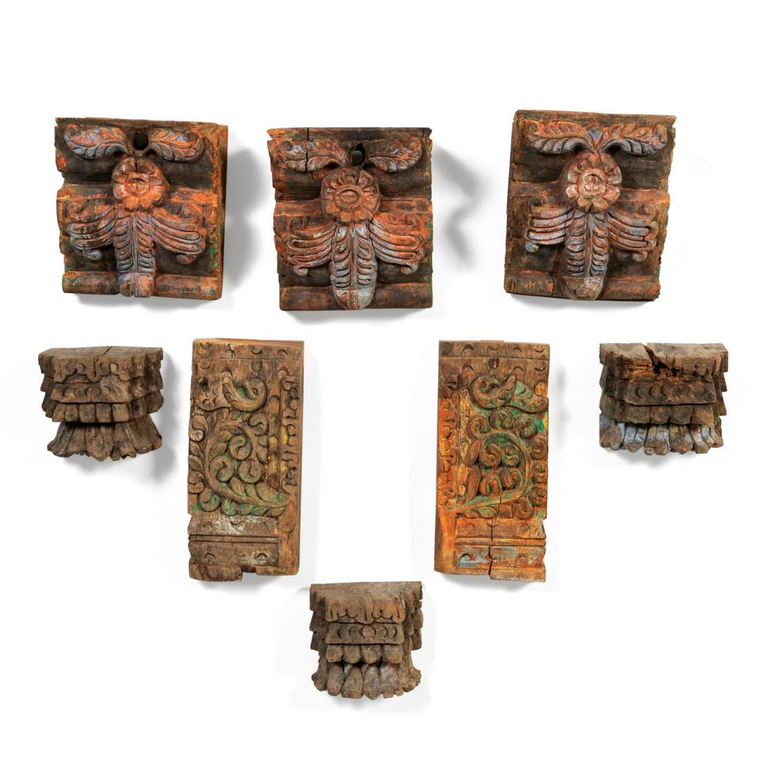 SOUTHEAST ASIAN ARCHITECTURAL ELEMENTS, 8PC (1 of 8)