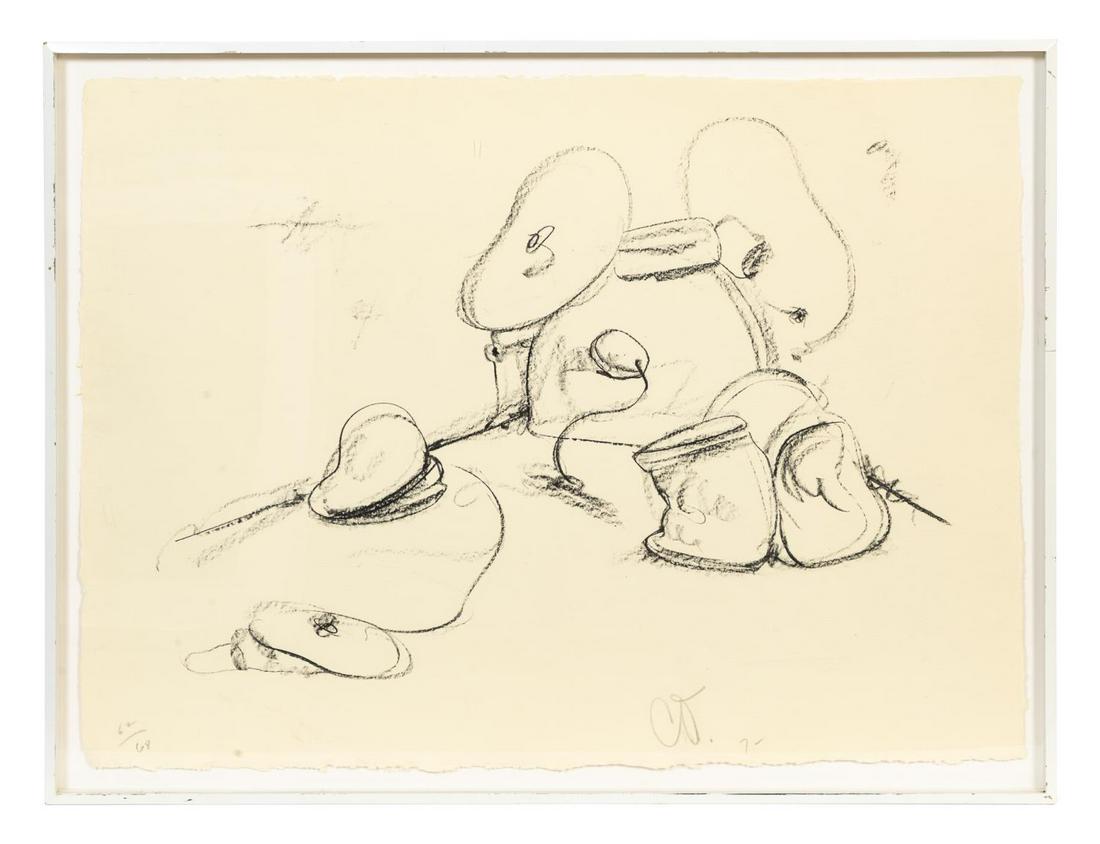 CLAES OLDENBERG, "SOFT DRUM SET", LITHOGRAPH (1 of 6)