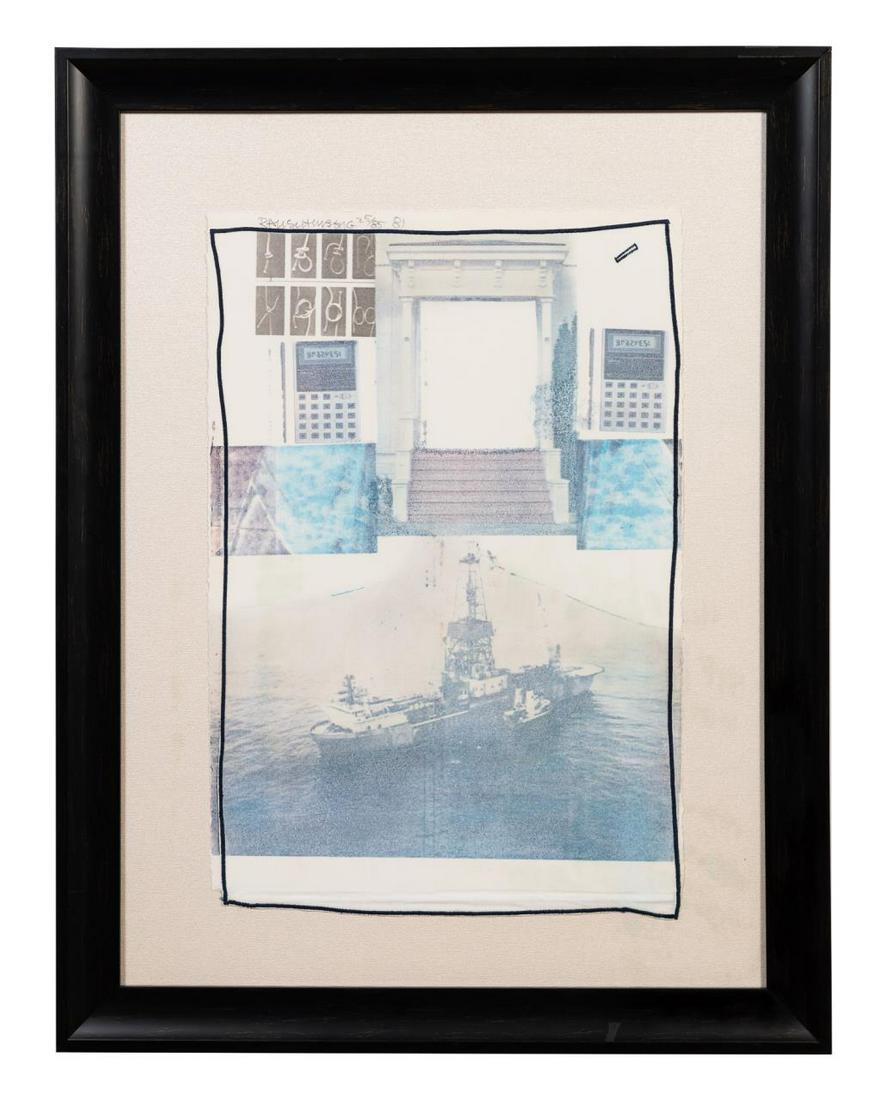 RAUSCHENBERG, "ARCANUM VII" SCREENPRINT, 1981 (1 of 3)