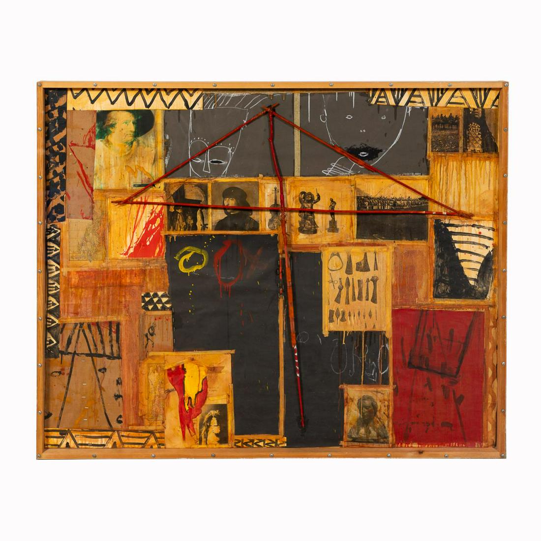 PETER FOLEY MIXED MEDIA, "UNTITLED" COLLAGE (1 of 7)