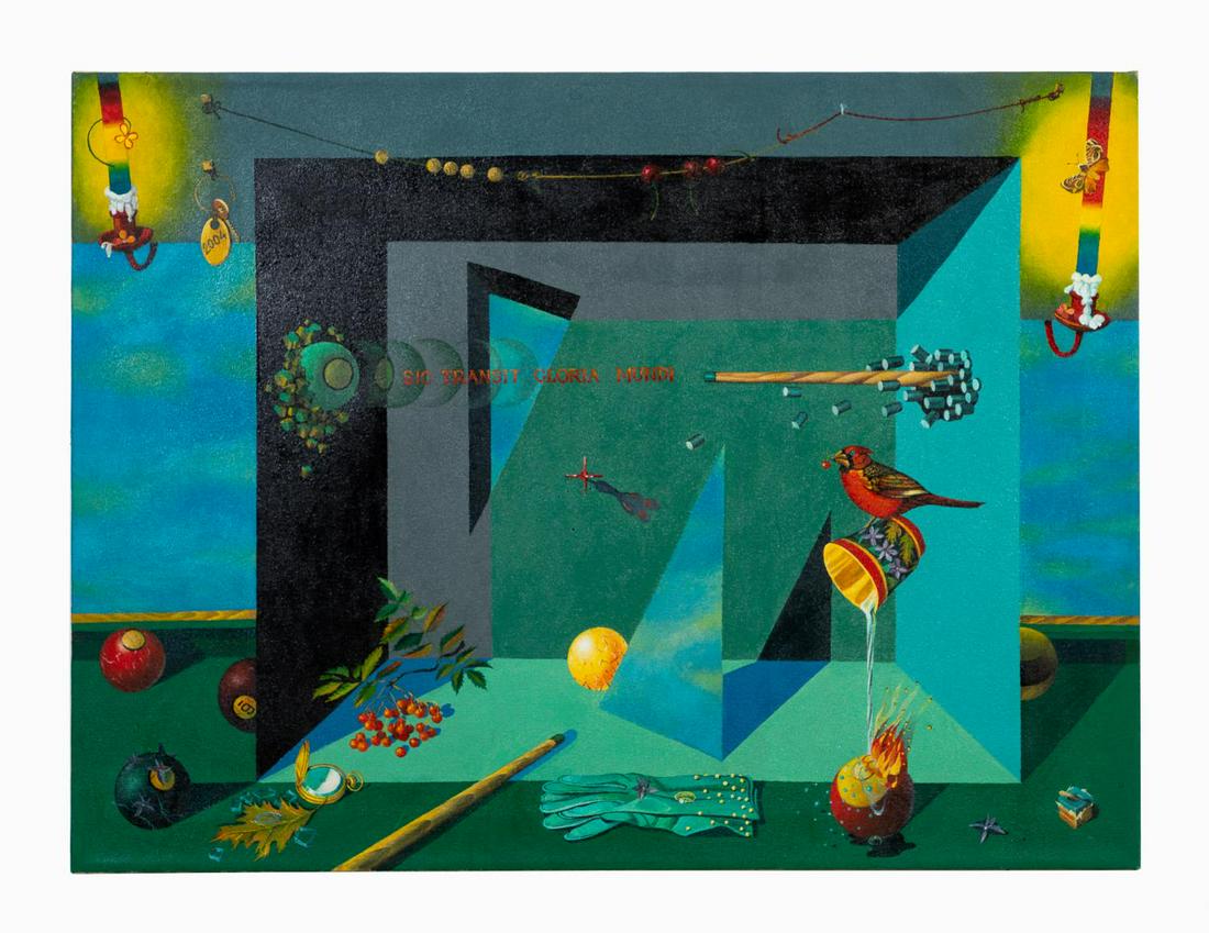 STYLE OF IGOR TULIPANOV, "POOL TABLE" STILL LIFE (1 of 5)