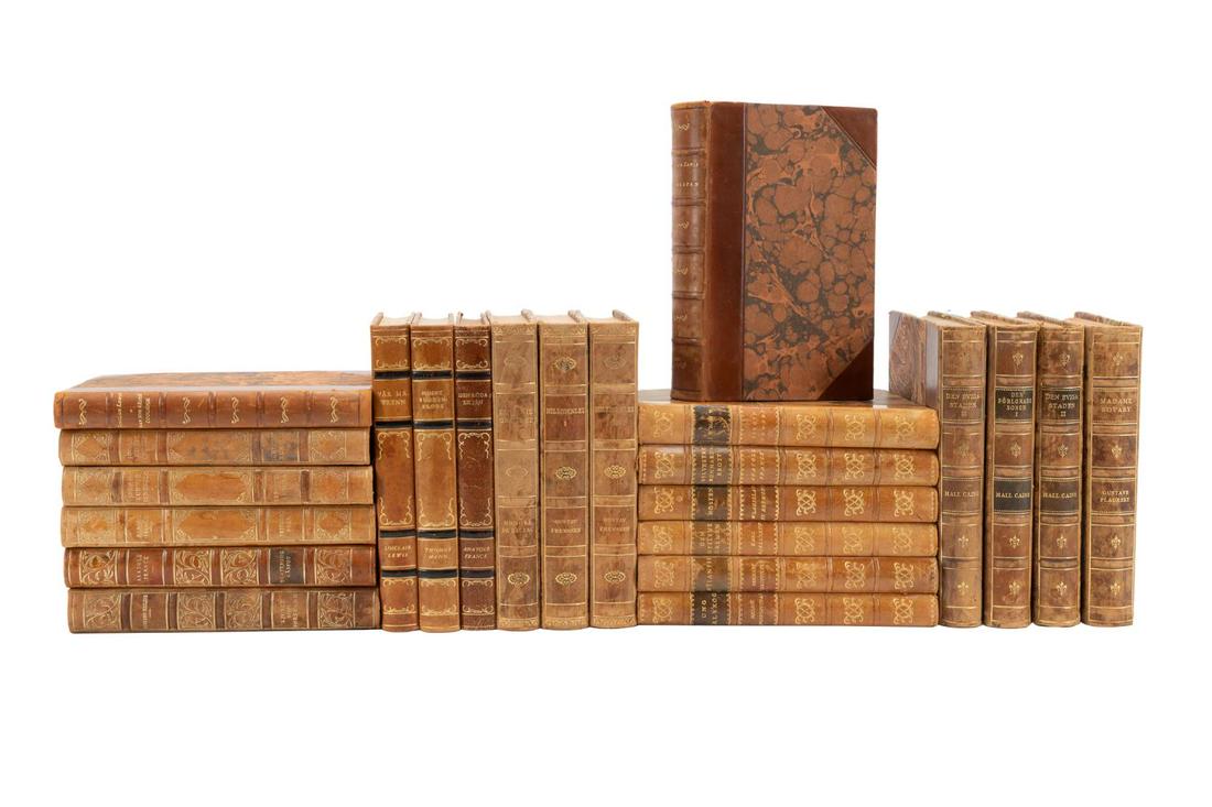 23 SWEDISH LEATHER BOUND DECORATIVE BOOK (1 of 10)