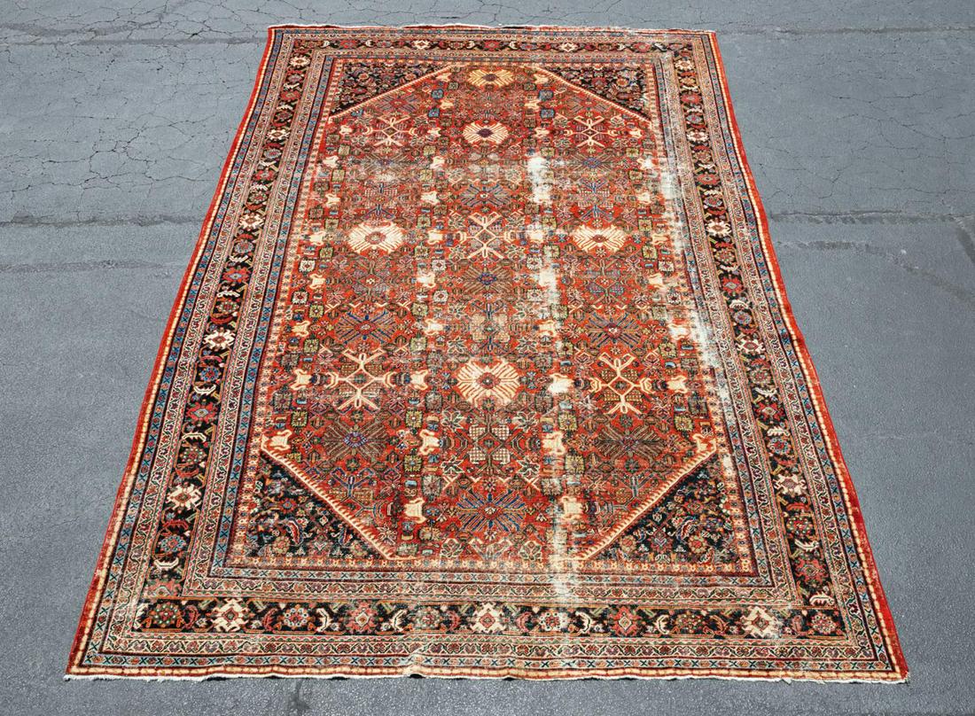 HAND KNOTTED PERSIAN MAHAL, 17 X 11 (1 of 13)