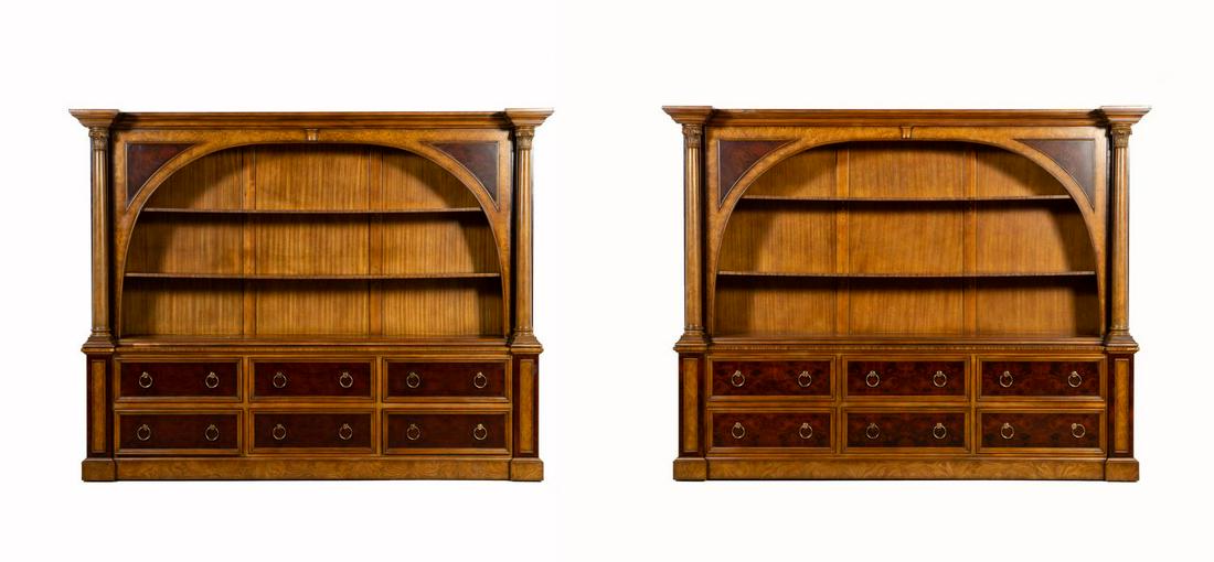 PAIR OF LARGE MAITLAND SMITH BOOKCASE CABINETS (1 of 20)