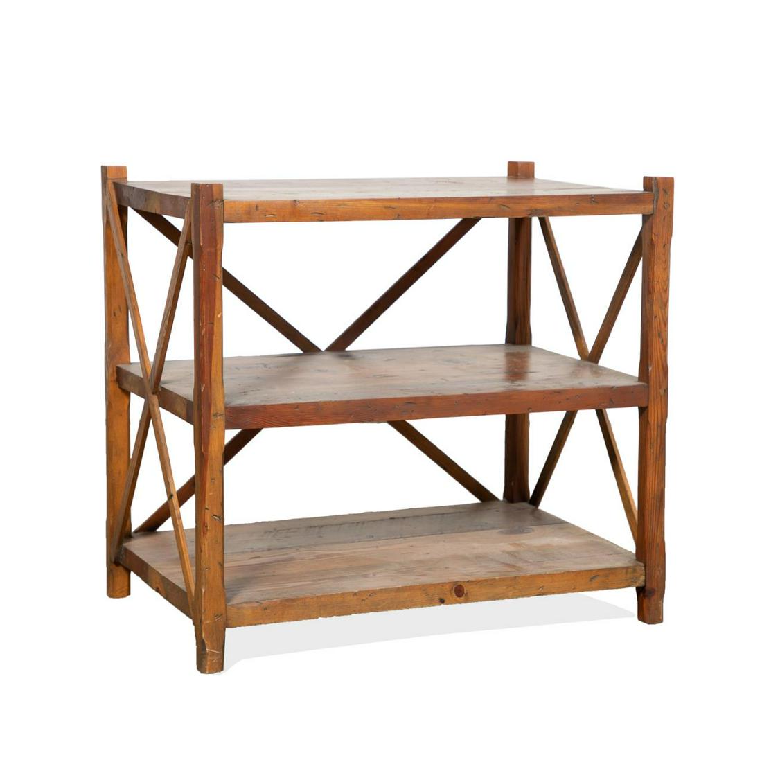 RALPH LAUREN POLO TWO-TIER PINE ETAGERE (1 of 6)