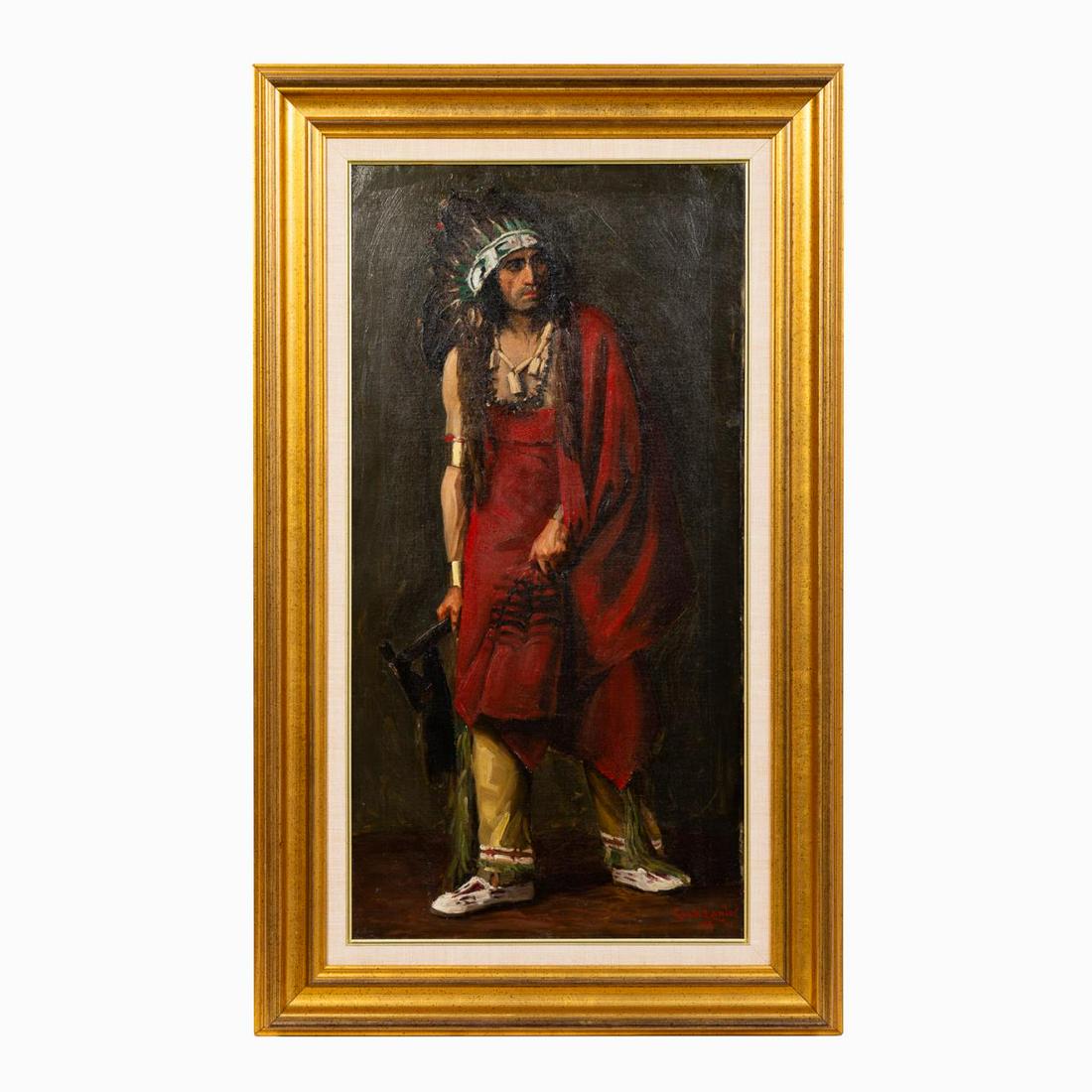 GEORGE W. LAWLER, NATIVE AMERICAN PORTRAIT, 1907 (1 of 5)