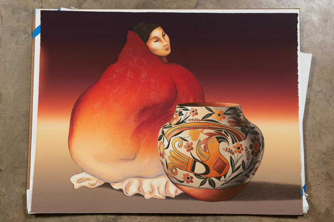 R.C. GORMAN, "ACOMA" FIGURAL LITHOGRAPH (1 of 6)