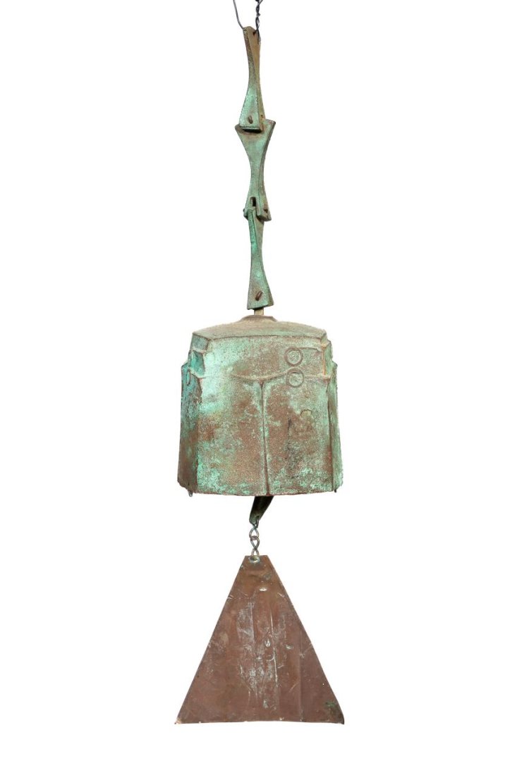 BRUTALIST PAOLO SOLERI + ARCOSANTI BRONZE WINDBELL (1 of 6)