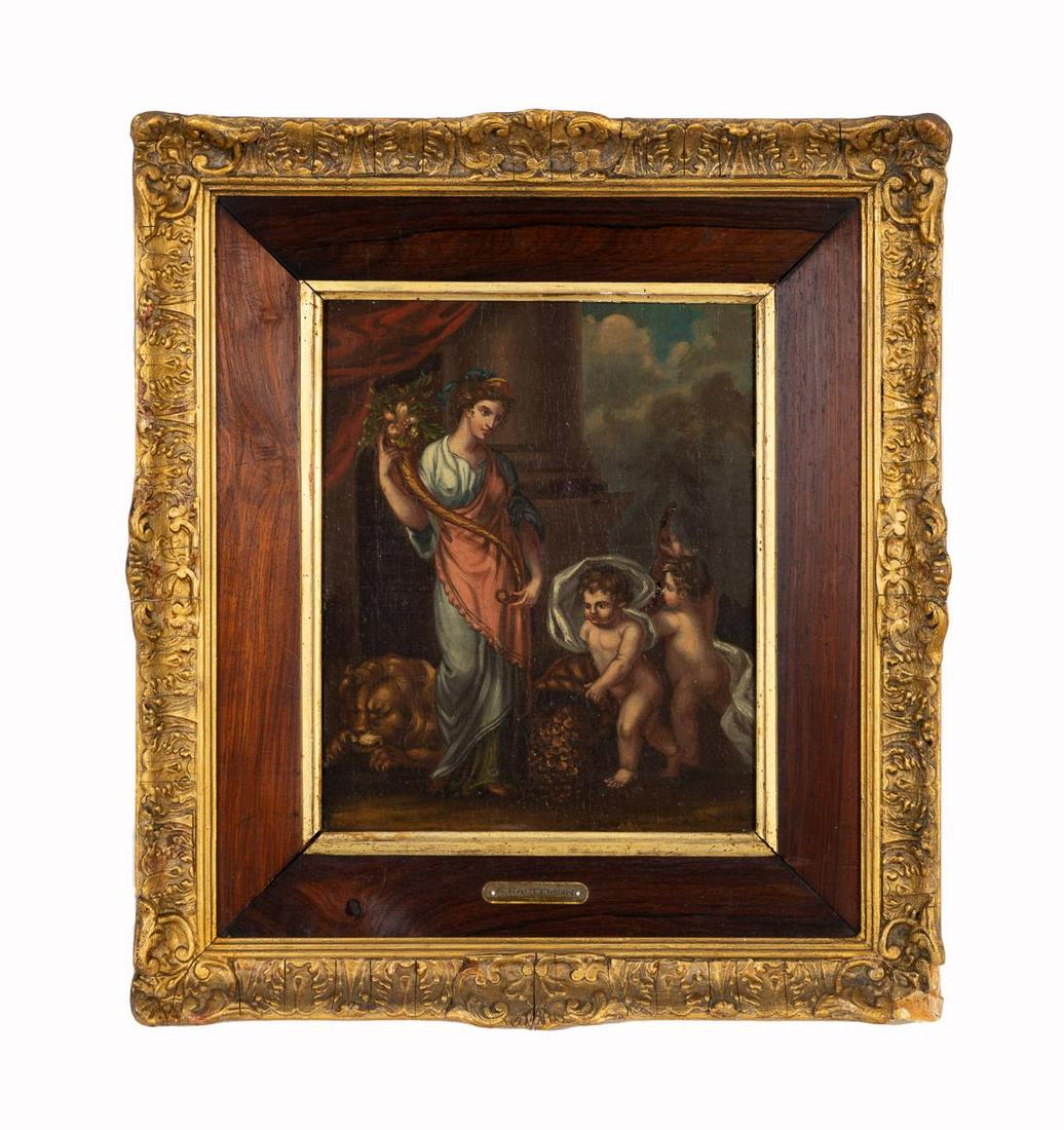 MANNER OF A. KAUFFMAN, "ABUNDANTIA", FIGURAL O/P (1 of 7)