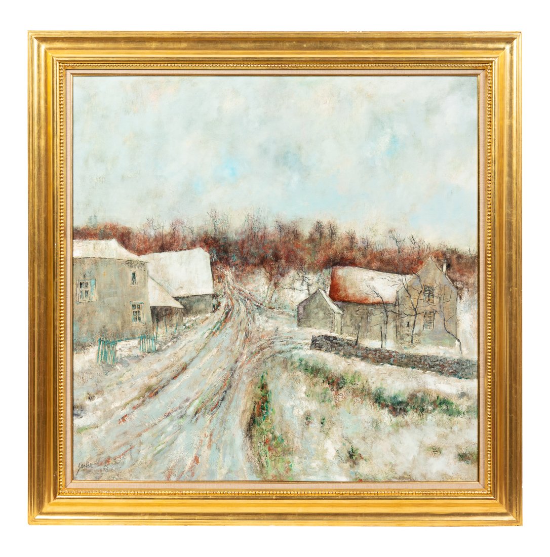 BERNARD GANTNER "UNTITLED" WINTER LANDSCAPE (1 of 4)