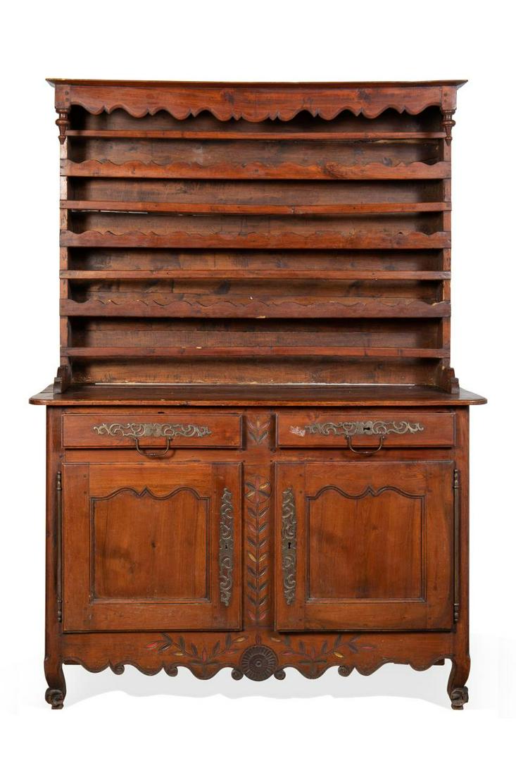 18TH/19TH C. LOUIS XV STYLE WALNUT VAISSELIER (1 of 9)