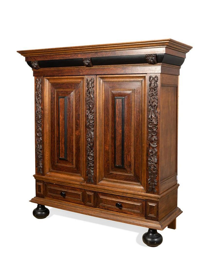C. 1900 CONTINENTAL BAROQUE STYLE SCHRANK (1 of 7)
