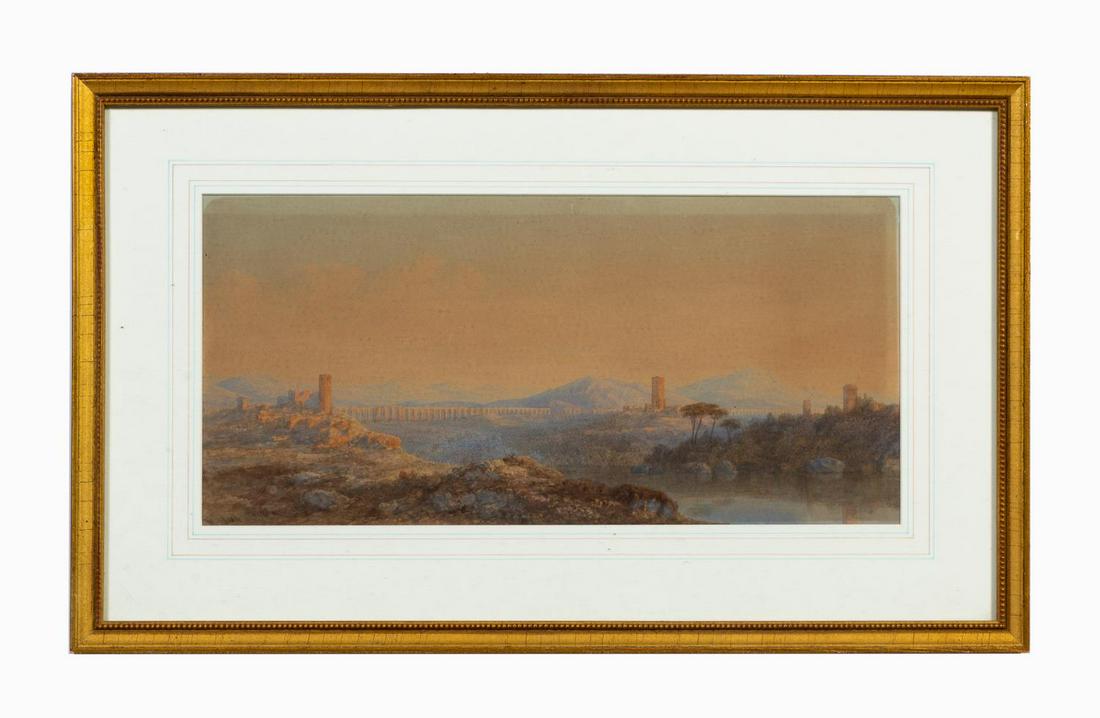 "CAMPAGNA" WATERCOLOR ON PAPER, CHARLES VACHER (1 of 4)