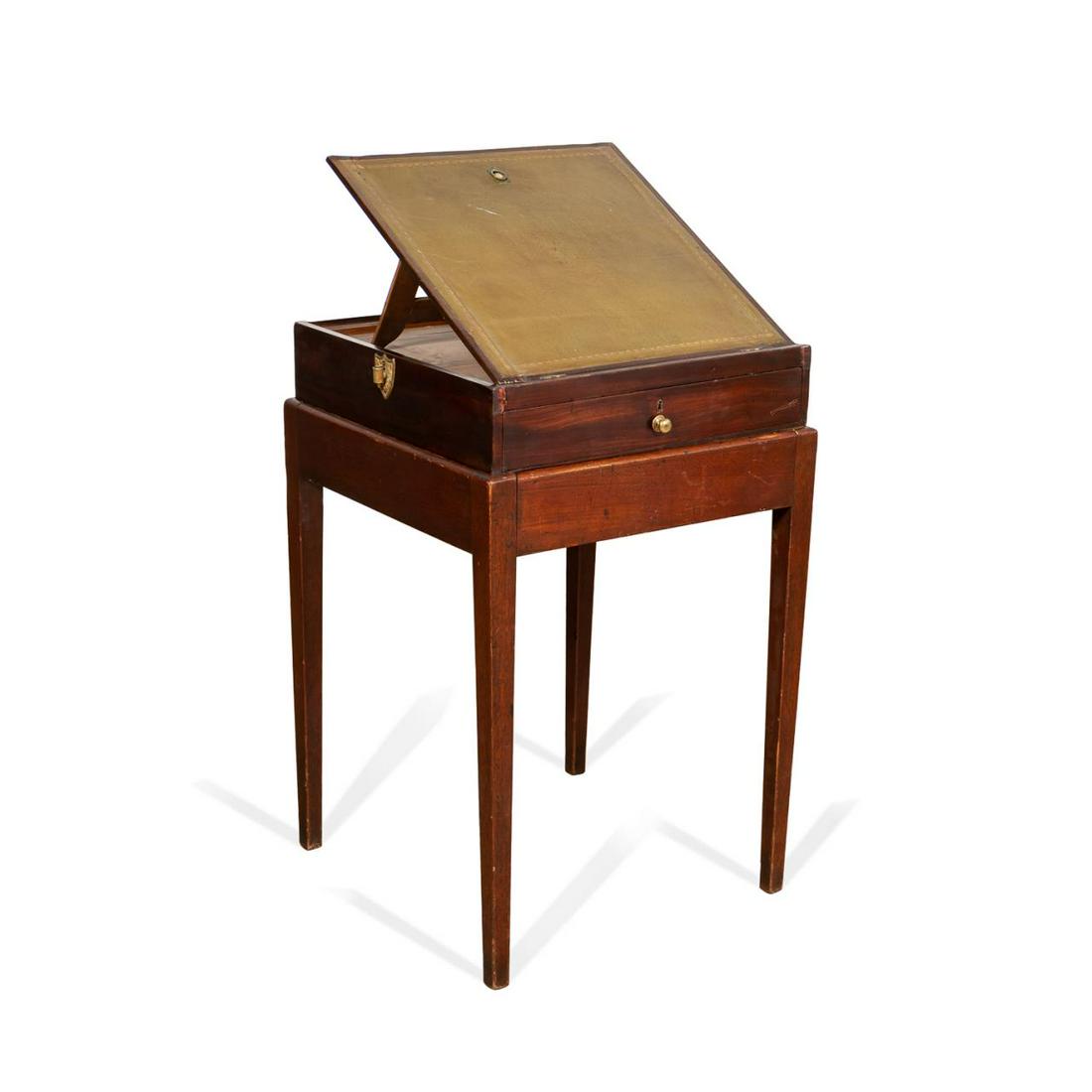 18TH C. GEORGE III ARCHITECT'S DESK ON STAND (1 of 7)
