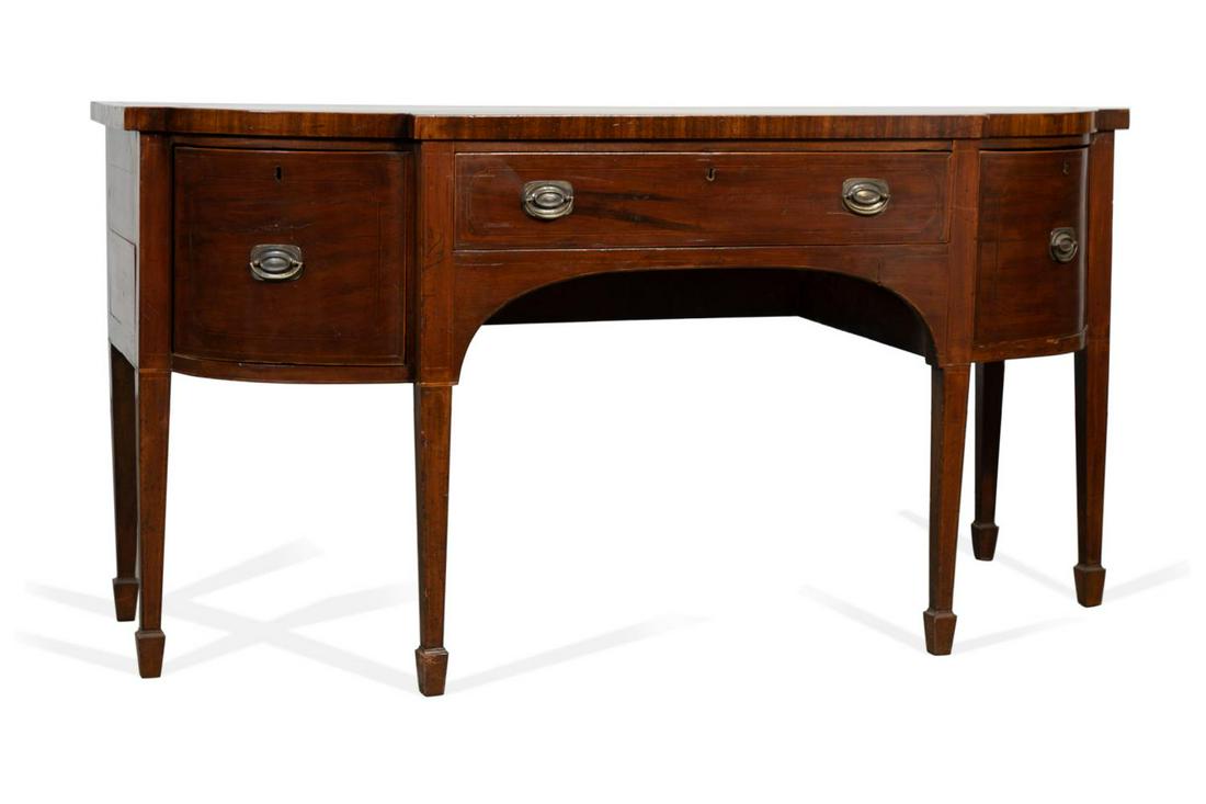 ENGLISH HEPPLEWHITE MAHOGANY SIDEBOARD, C. 1830 (1 of 10)