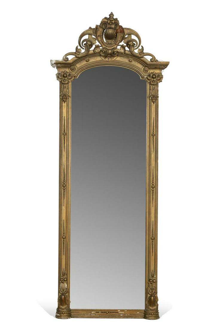 19TH C. RENAISSANCE REVIVAL GILTWOOD PIER MIRROR (1 of 7)