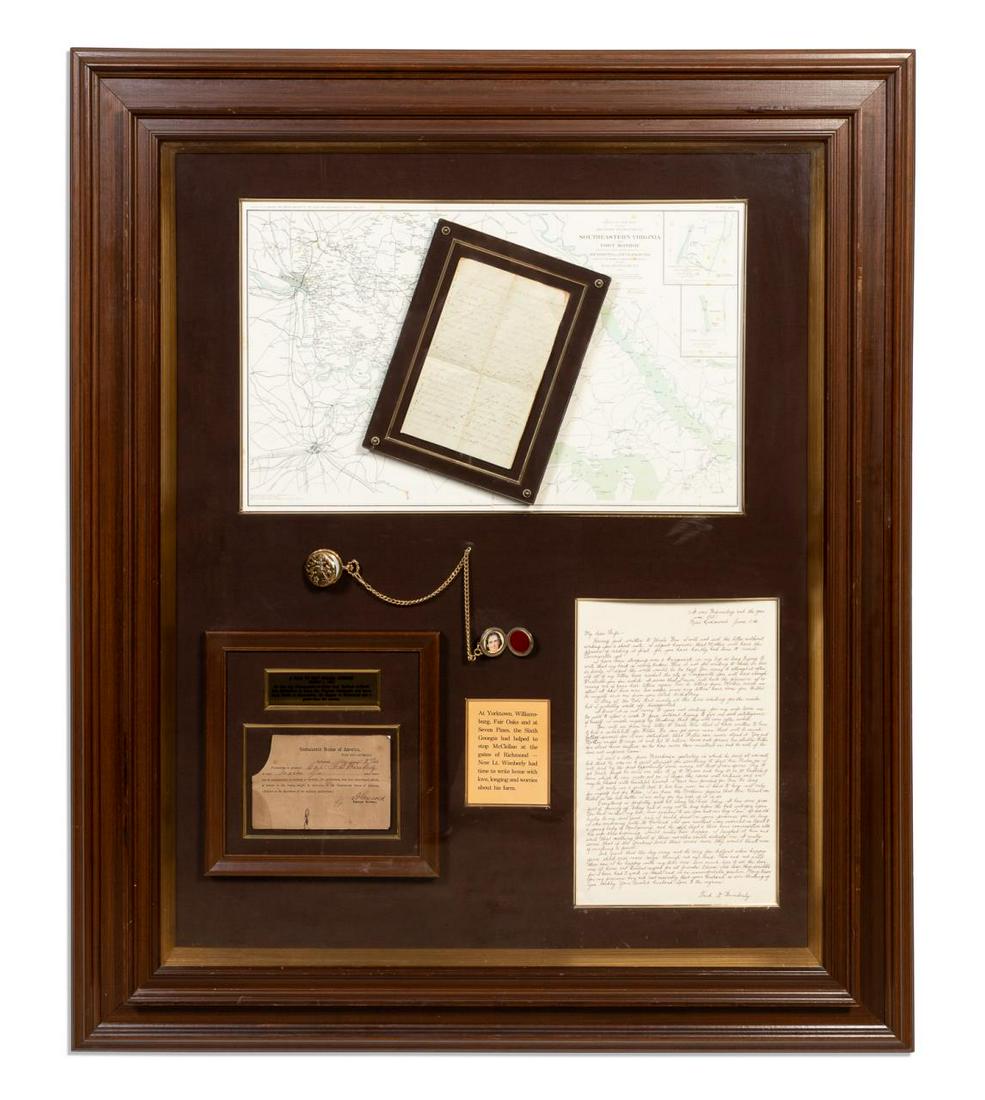 FRAMED CIVIL WAR "LETTER TO WIFE" ARCHIVE (1 of 4)