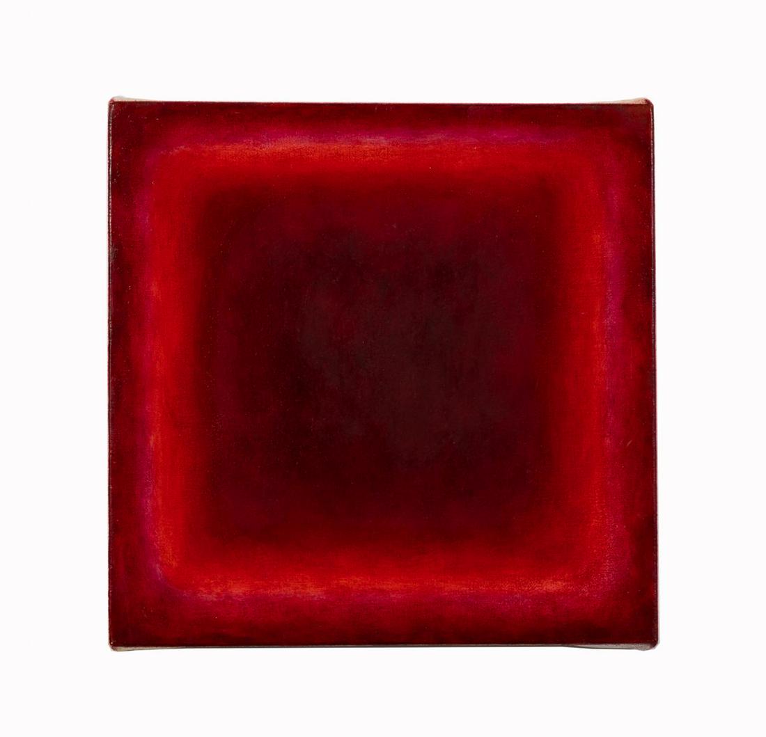 SHINGO FRANCIS RED ABSTRACT SQUARE O/C (1 of 5)