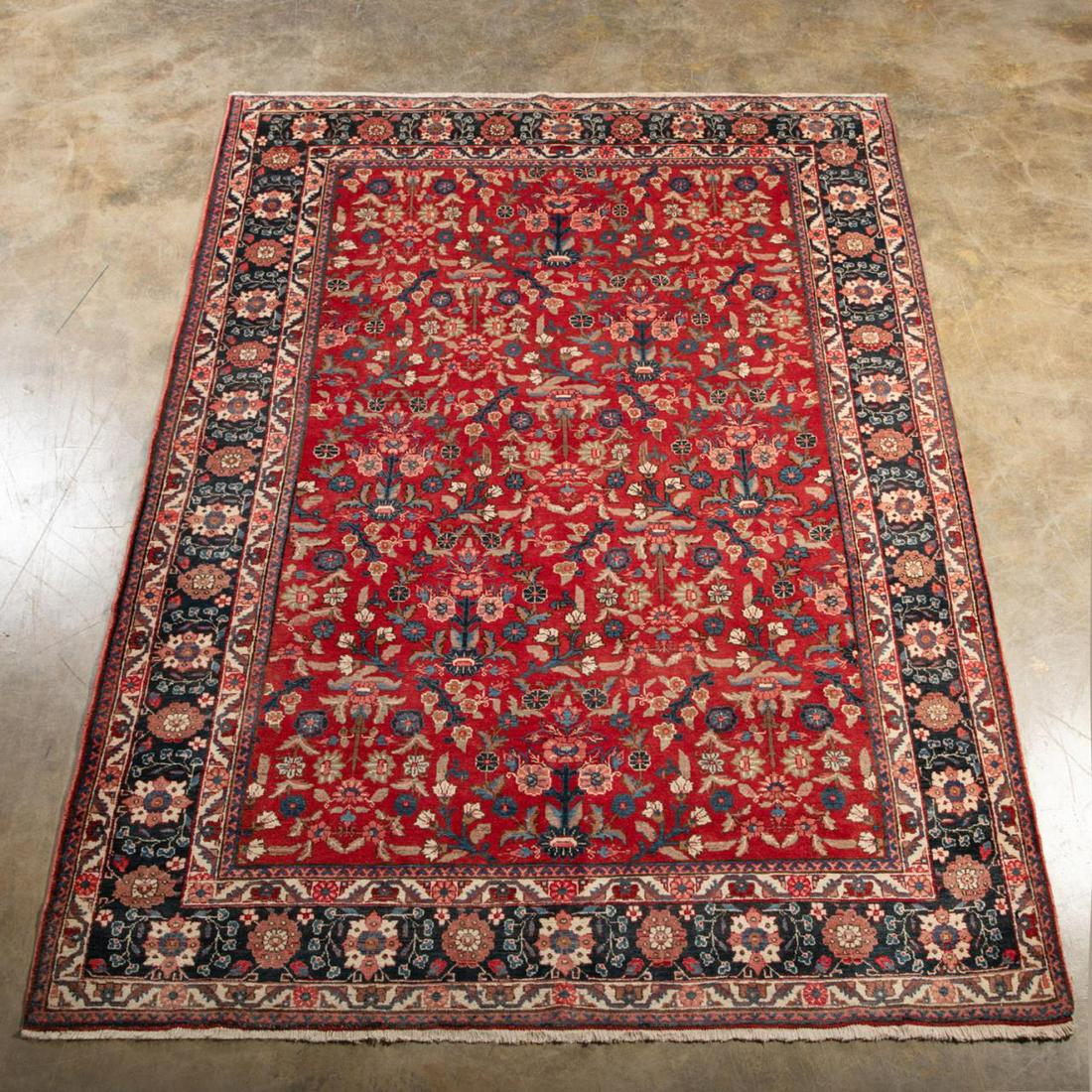 HAND KNOTTED WOOL PERSIAN HAMADAN RUG 11 X 8 (1 of 5)