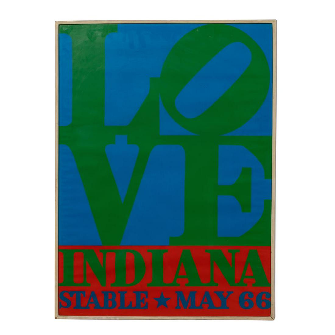 R. INDIANA "LOVE" STABLE MAY 66 SERIGRAPH POSTER (1 of 3)