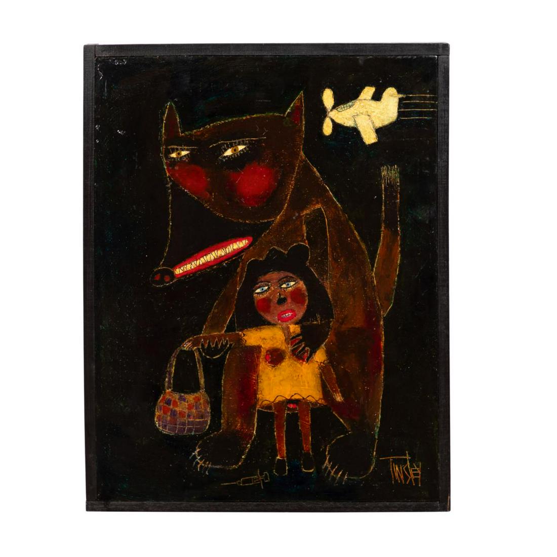 DAVID TINSLEY "GOTCHA #3", ACRYLIC ON BOARD (1 of 7)