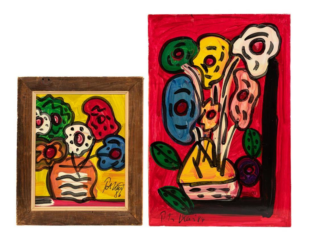 TWO PETER KEIL "FLORAL STILL LIFE" OIL PAINTINGS (1 of 6)