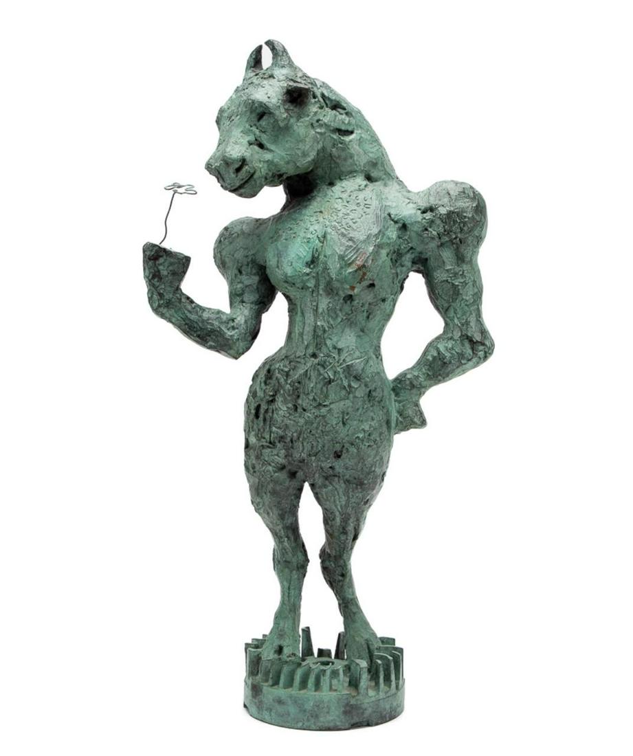 S. RYDER BRONZE "MINOTAUR SNIFFING A DAISY" (1 of 6)