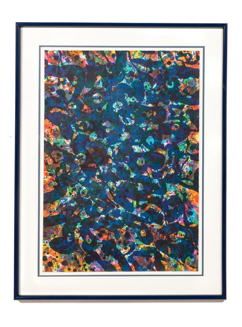 SAM FRANCIS "HER BLUE DEEP" LITHOGRAPH, 1972 (1 of 4)
