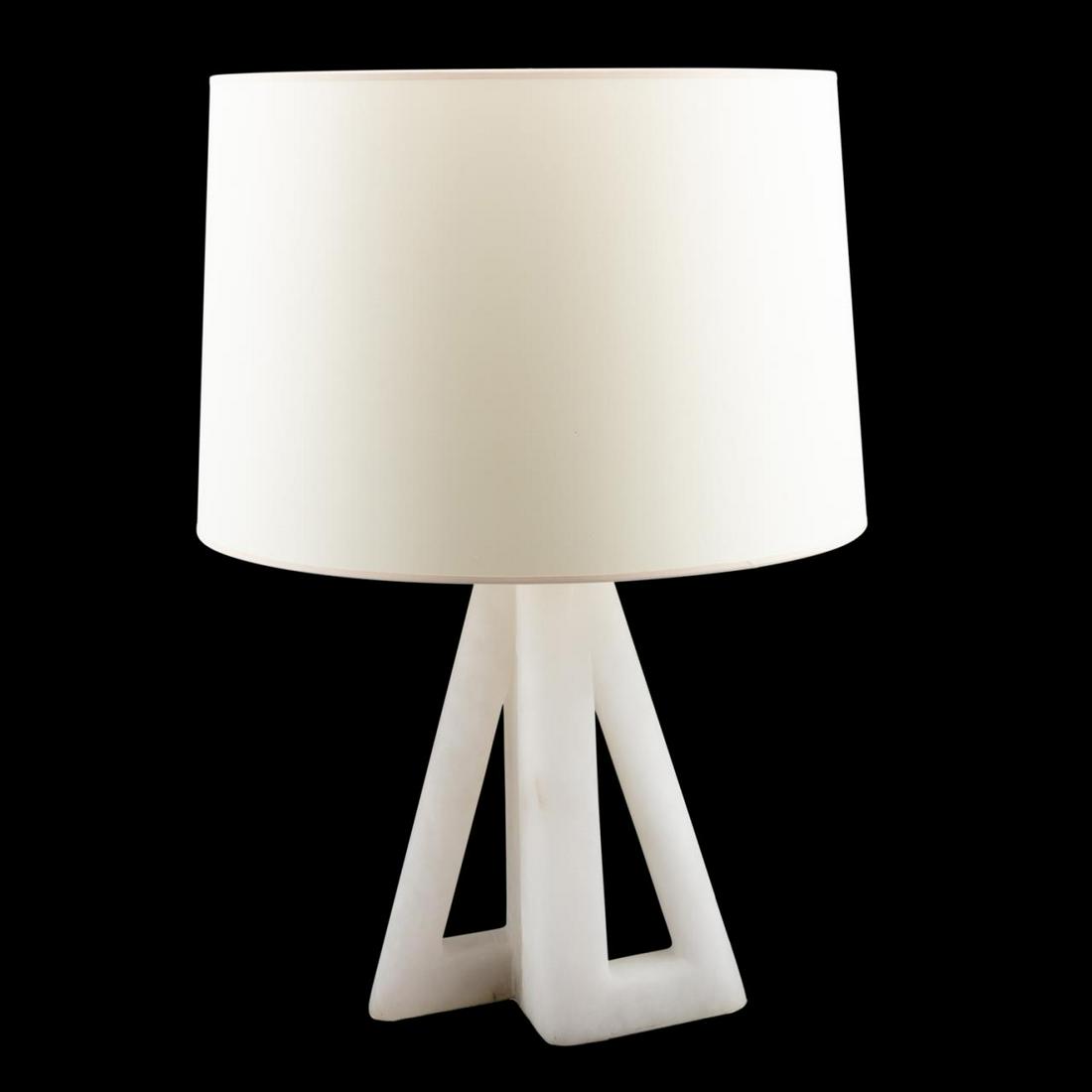 VISUAL COMFORT "YUMEKO" MODERN ALABASTER LAMP (1 of 8)