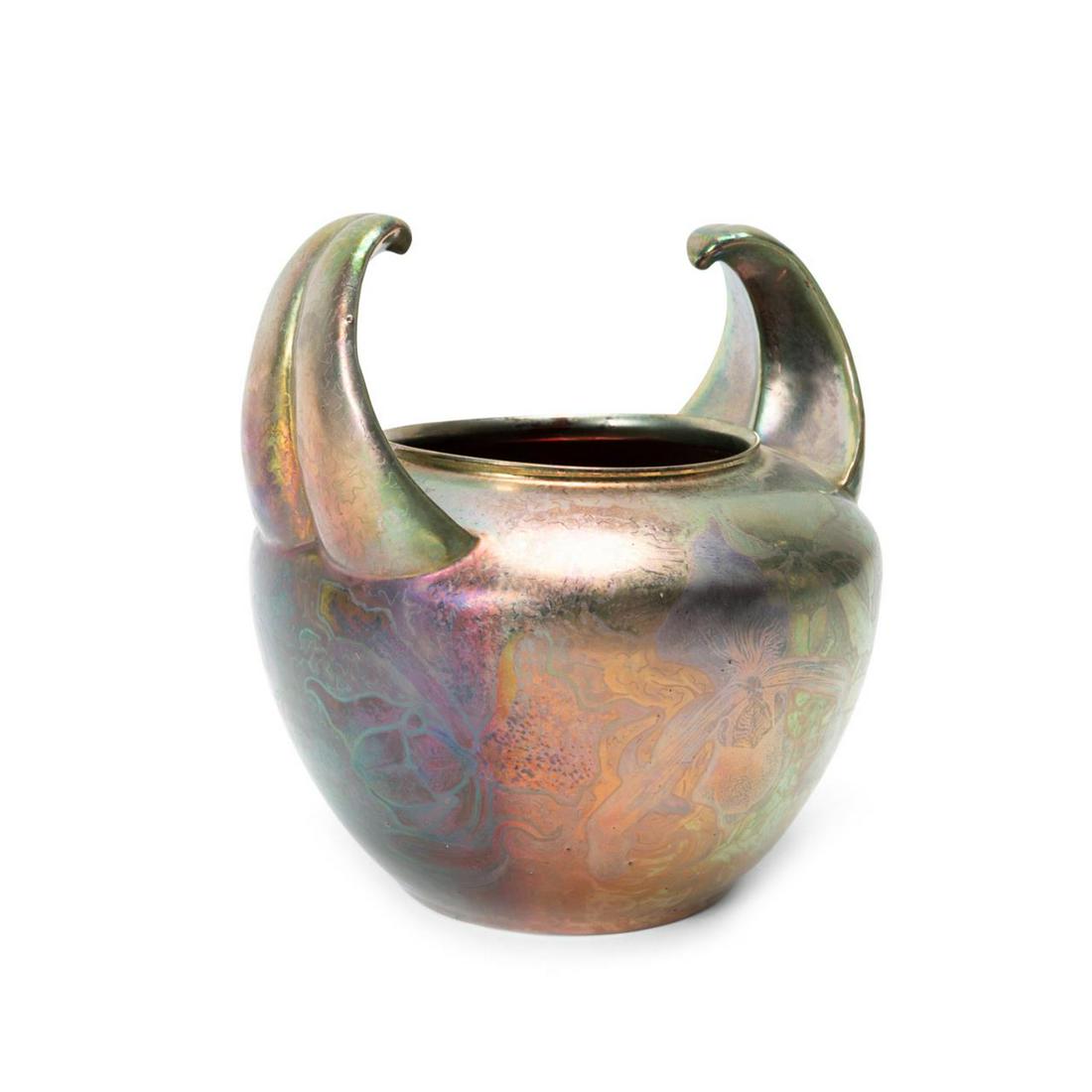 CLEMENT MASSIER FOR GOLFE JUAN IRIDESCENT VASE (1 of 6)