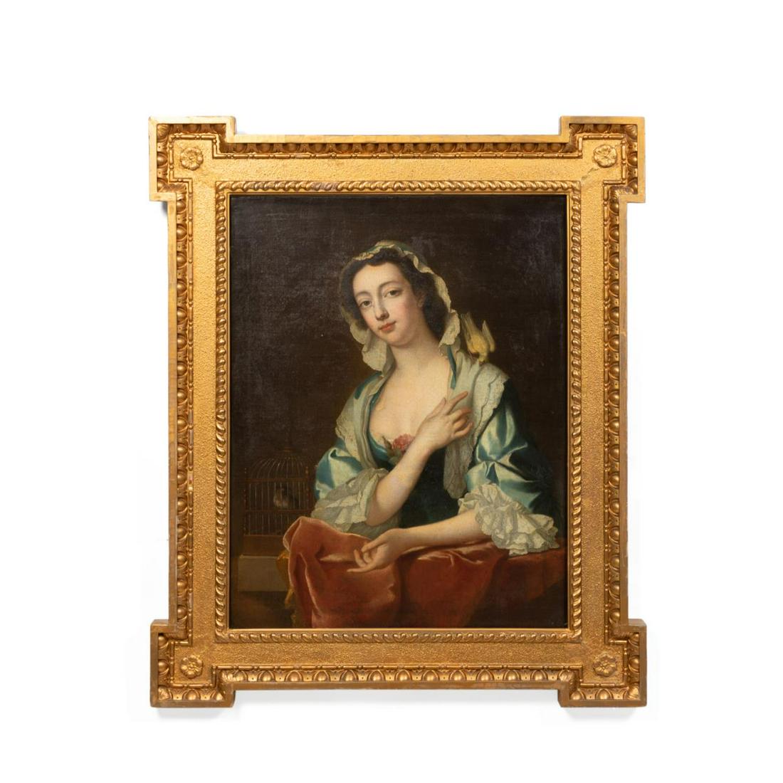 AFTER VAN LOO "MARGARET WOFFINGTON," FRAMED OIL (1 of 7)