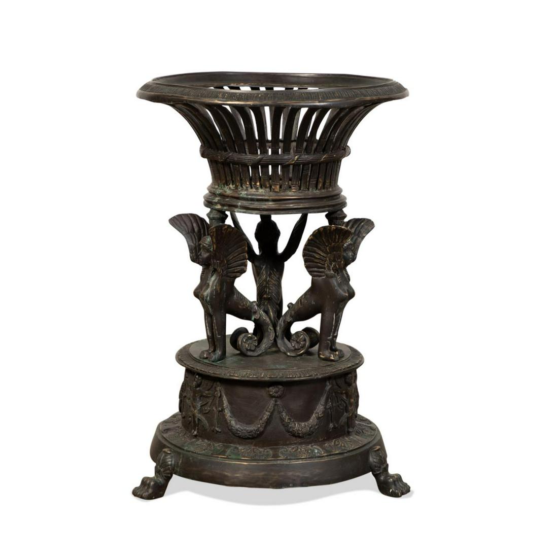 GRAND TOUR TYPE BRONZE CLASSICAL STYLE JARDINIERE (1 of 6)