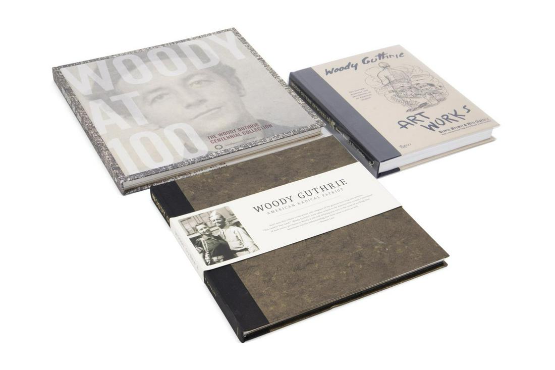 3PCS WOODY GUTHRIE ANTHOLOGY ALBUMS AND BOOK (1 of 11)