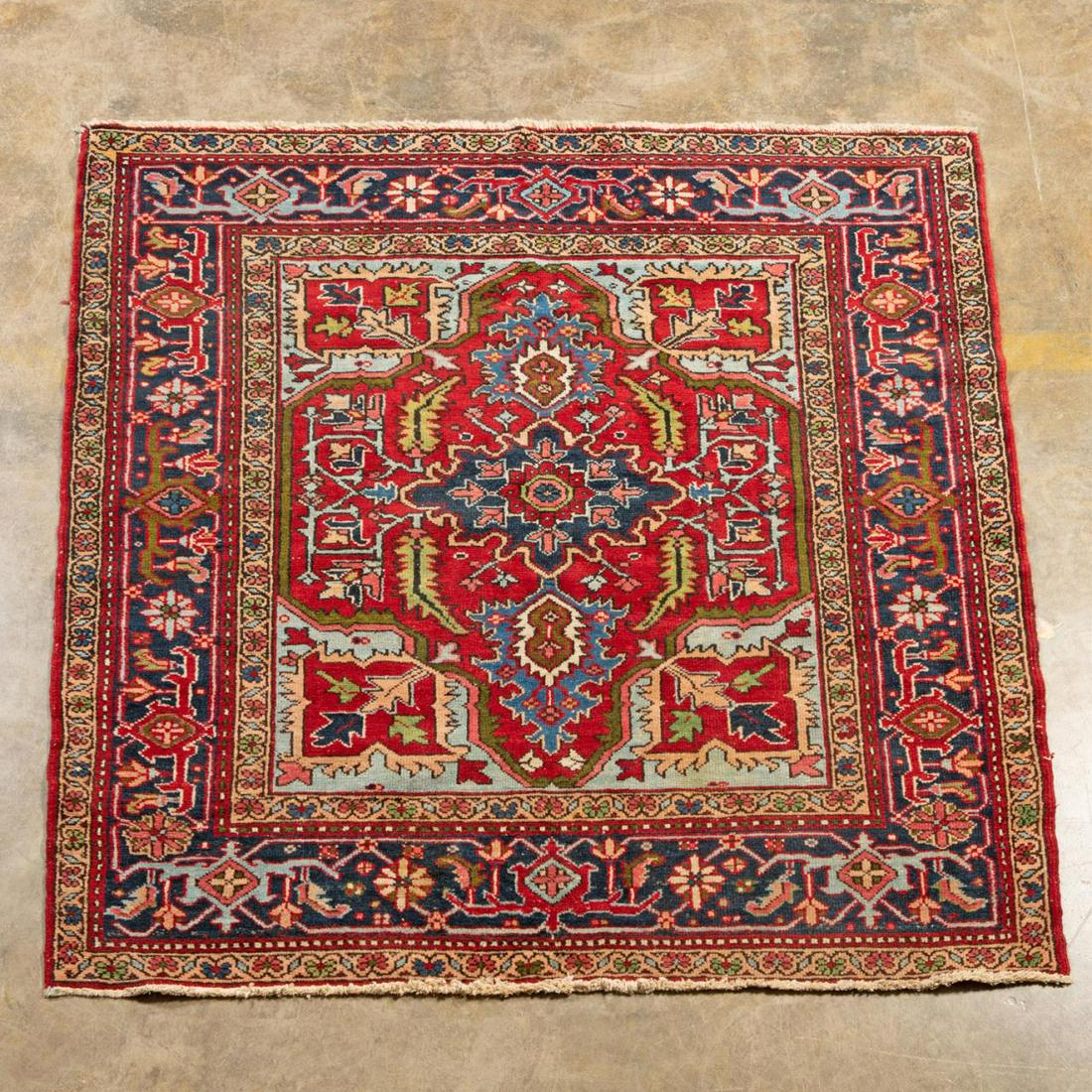 HAND KNOTTED WOOL NORTHWEST PERSIAN RUG, 6 X 6 (1 of 4)