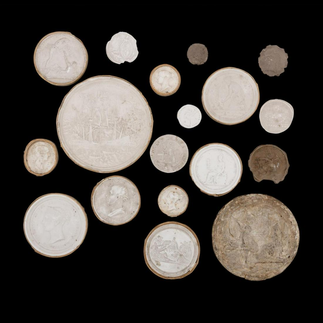 GROUP OF 18 PORTRAIT & CLASSICAL PLASTER INTAGLIOS (1 of 6)