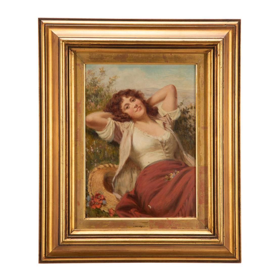 EDWIN THOMAS ROBERTS "KATE "KEARNEY", FRAMED OIL (1 of 6)