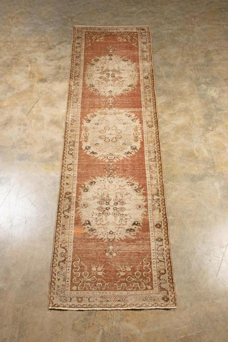 HAND KNOTTED WOOL ANATOLIAN RUNNER, 13 X 4 (1 of 6)