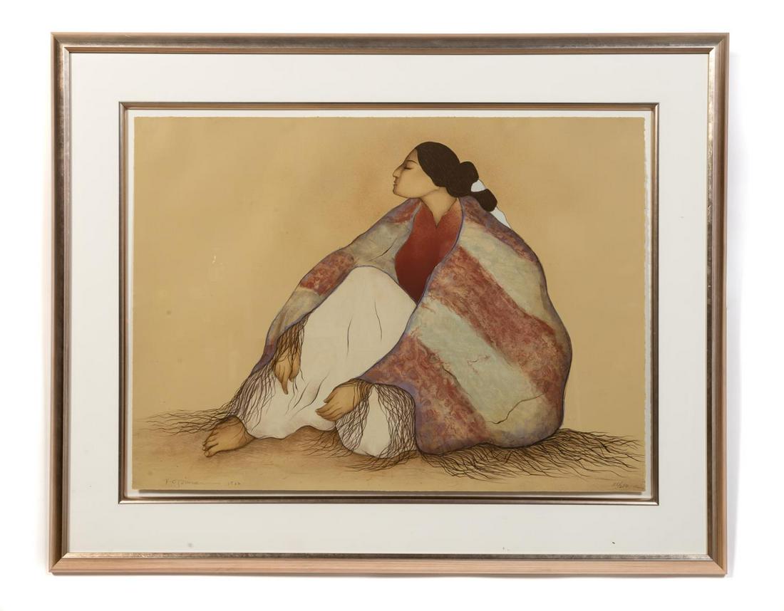 R.C. GORMAN, "WOMAN FROM WINDOW ROCK" LITHOGRAPH (1 of 4)