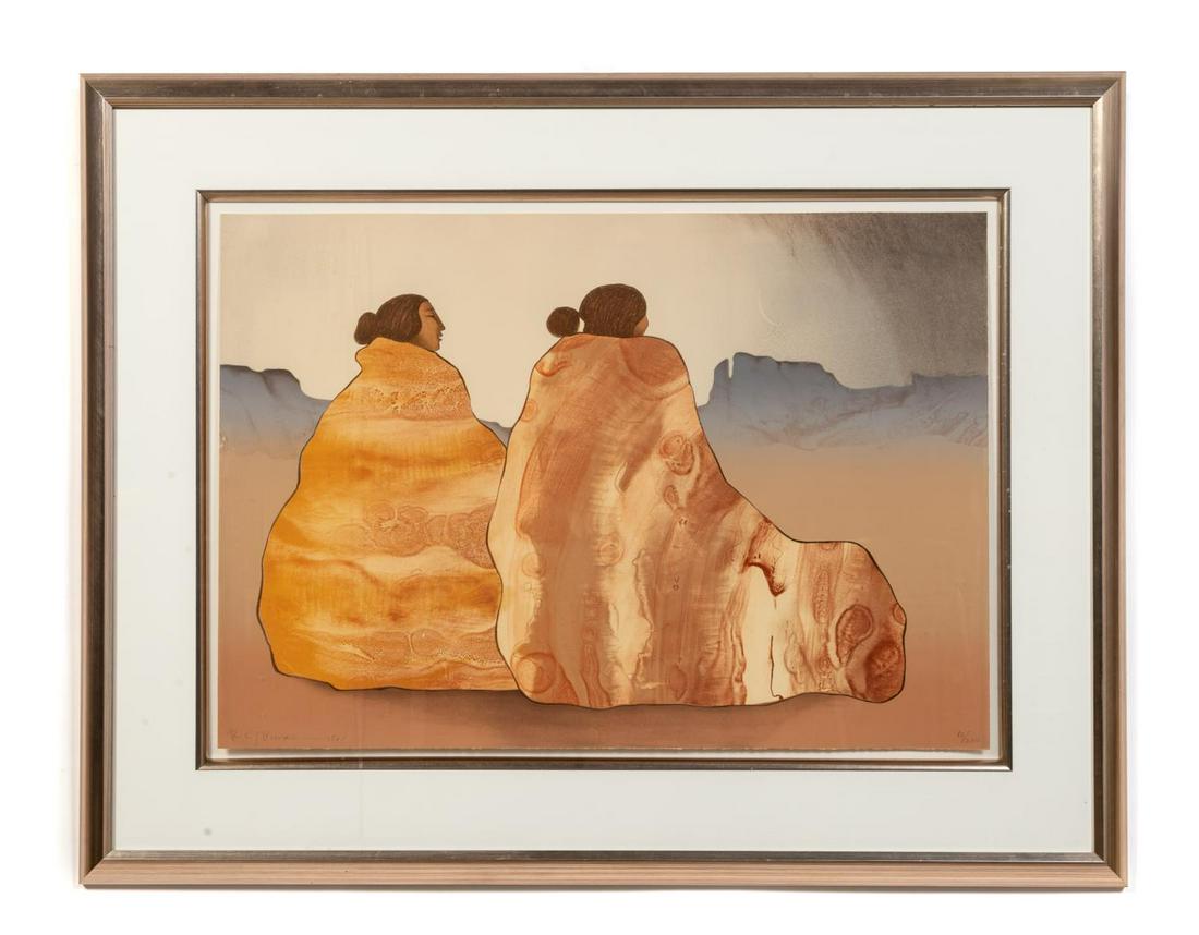 R.C. GORMAN "SUMMER STORM" LITHOGRAPH 1981 (1 of 4)