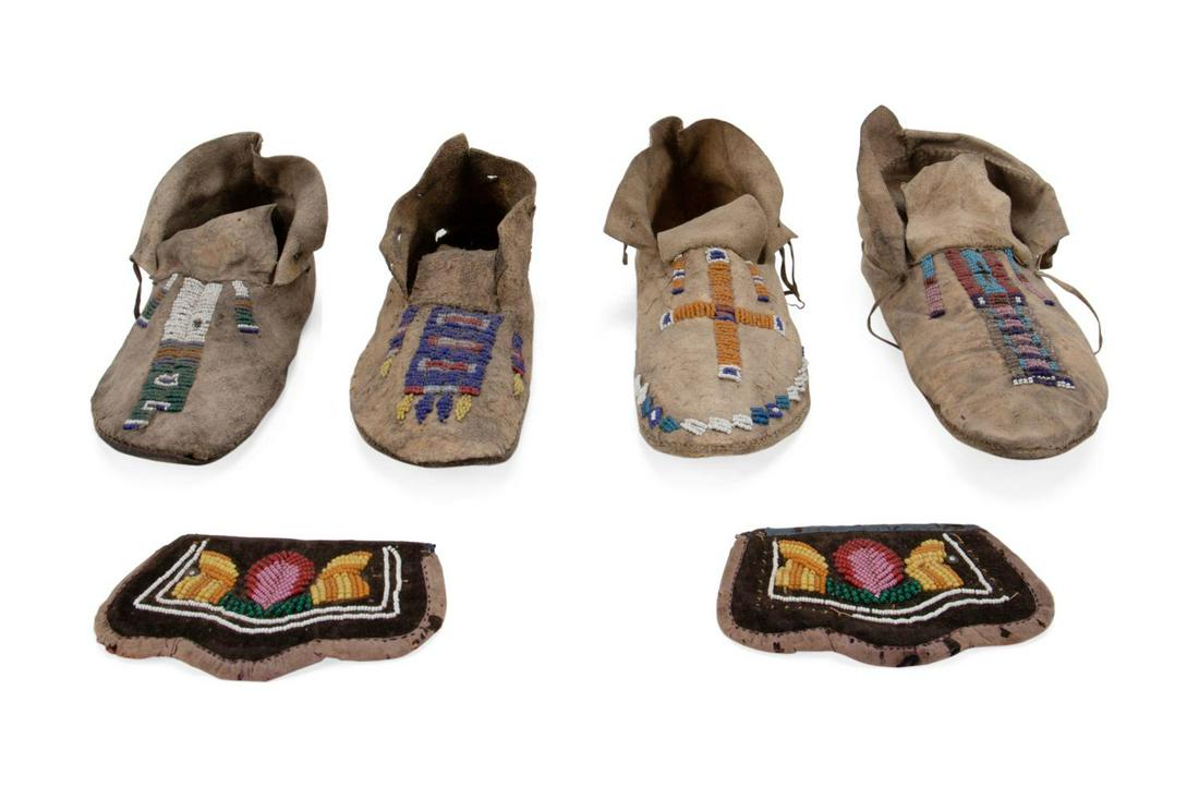 6PCS NATIVE AMERICAN BEADED OBJECTS (1 of 7)