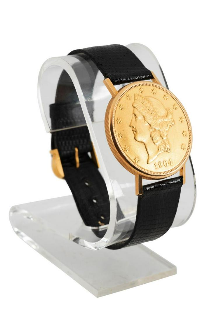 Eska gold shop coin watch