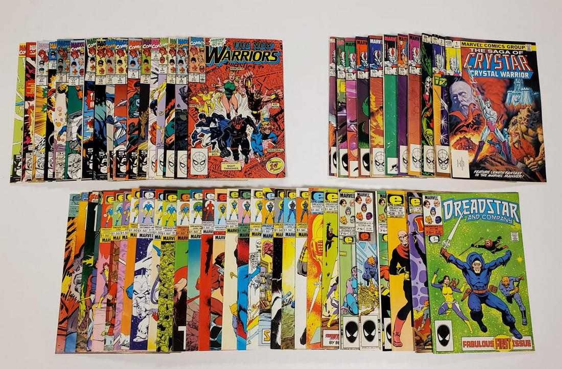 MARVEL COMIC LOT CRYSTAR, NEW WARRIORS & DREADSTAR (1 of 4)