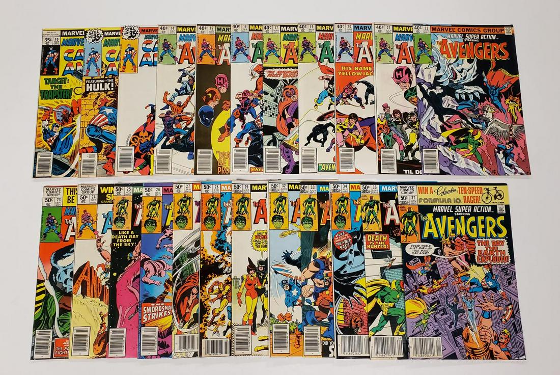 23 MARVEL SUPER ACTION COMIC BOOKS (1 of 3)