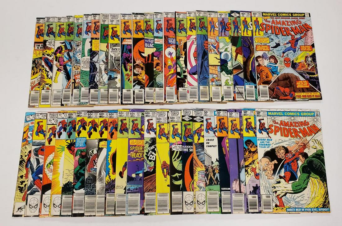 THE AMAZING SPIDERMAN COMIC LOT RUN 195-237 (1 of 4)