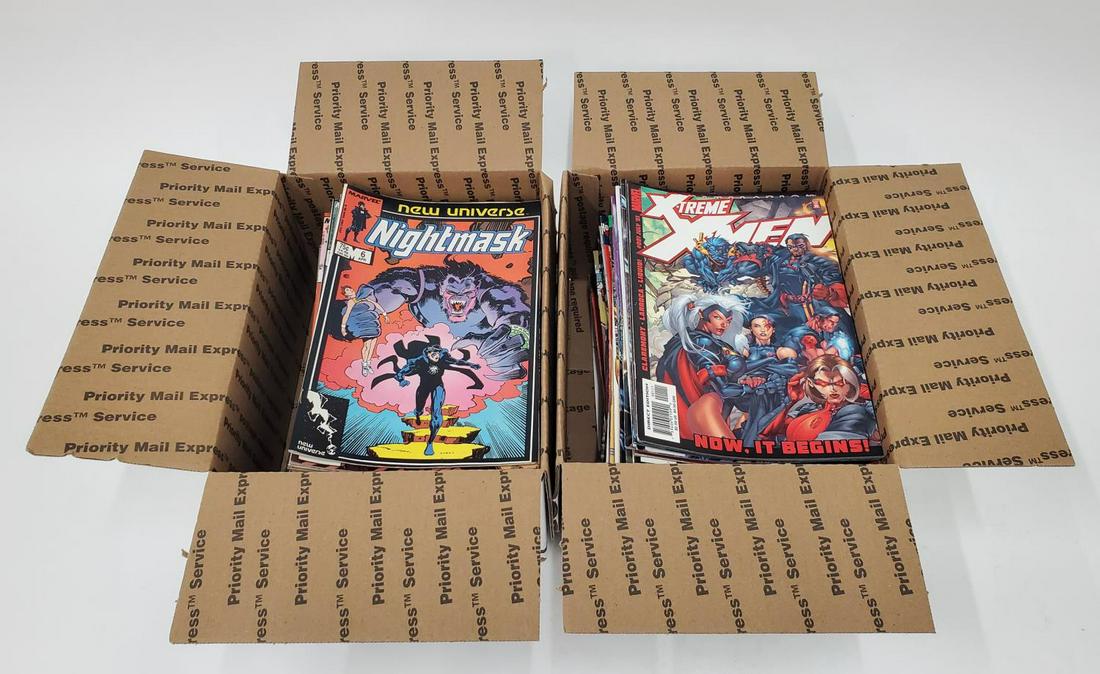 BOX LOT OF APPROX. 150 MARVEL COMIC BOOKS (1 of 3)