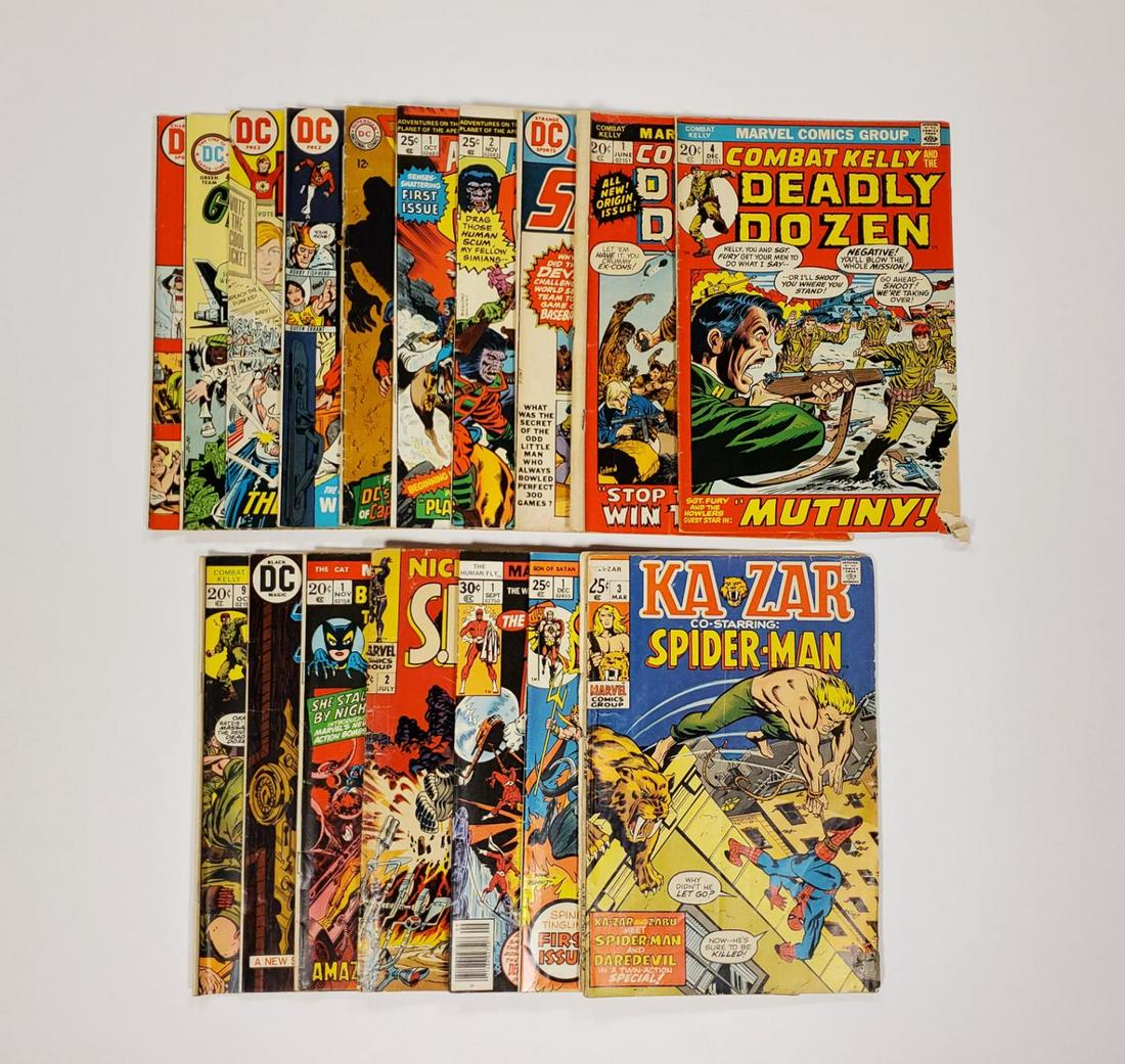 GROUPING OF 17 EARLY COMIC BOOKS MOSTLY 1ST AND 2N (1 of 4)
