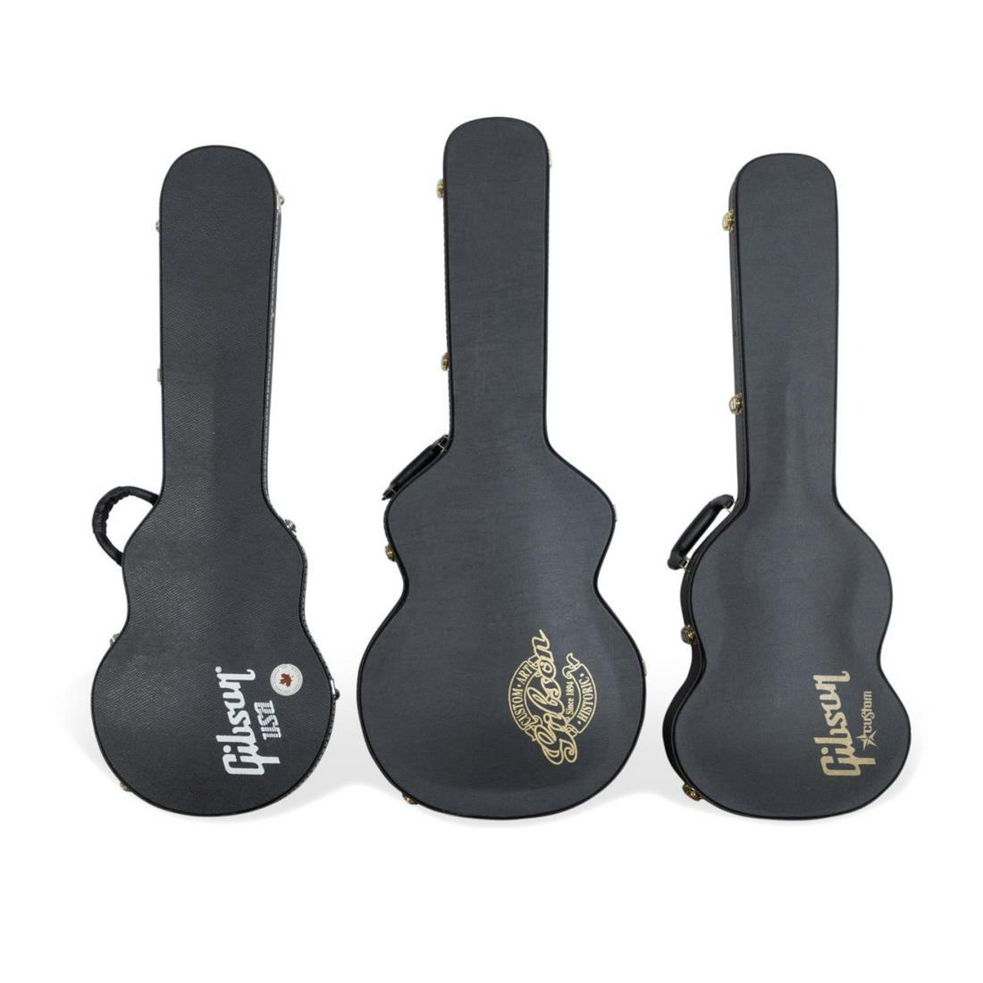 THREE GIBSON GUITAR HARD CASES (1 of 13)