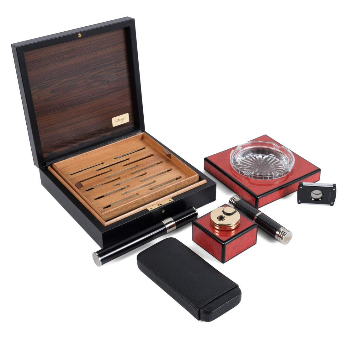 7PC GROUP OF CIGAR ACCESSORIES INCLUDING DAVIDOFF (1 of 4)